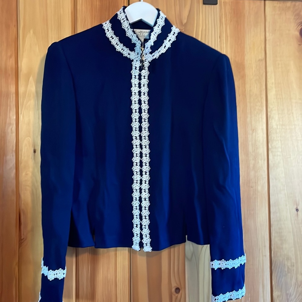 St. John by Marie Gray vintage blue sweater